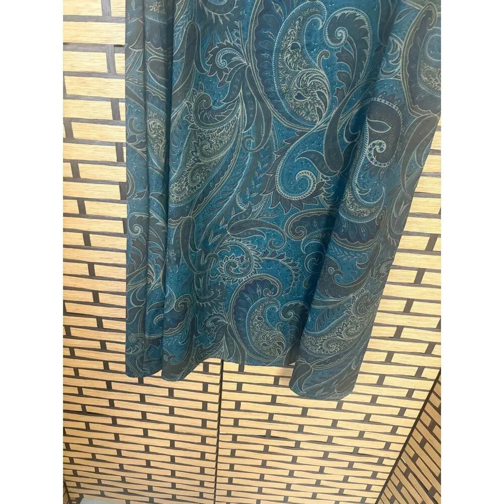 Karin Steven Green Paisley Midi Skirt Size‎ 12